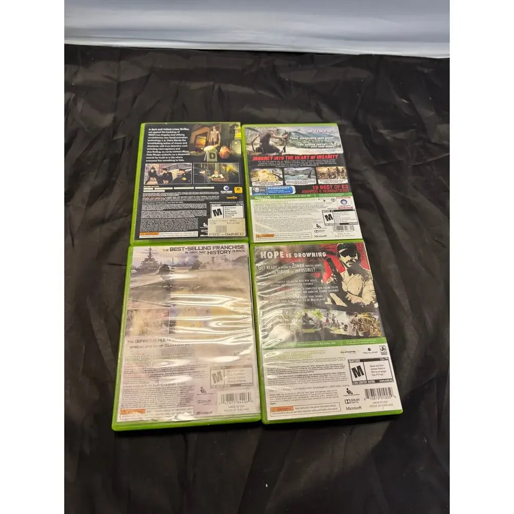 Xbox 360 Game Lot Far Cry 3 COD Modern Warfare 3 LA Noire Dead Island Tested Vtg